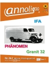 IFA LKW Phänomen Granit 32 mit Benzin Motor Bild- Bedienungsanleitung & Wartungsanweisungen - annoligno 361